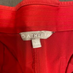 Athleta Bold Red Pants Size 12 Regular